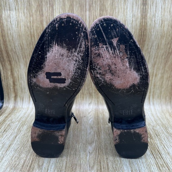 Frye Carly Zip Chelsea Boots Women's Size 9 EU 39.5 Leather Shoes Ankle Booties - Picture 8 of 10